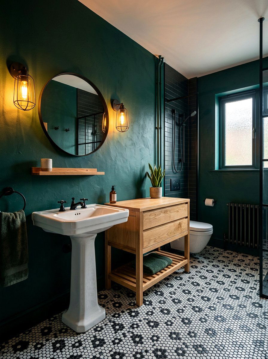 Dark Jade Wall Paint - 30 jade bathroom ideas