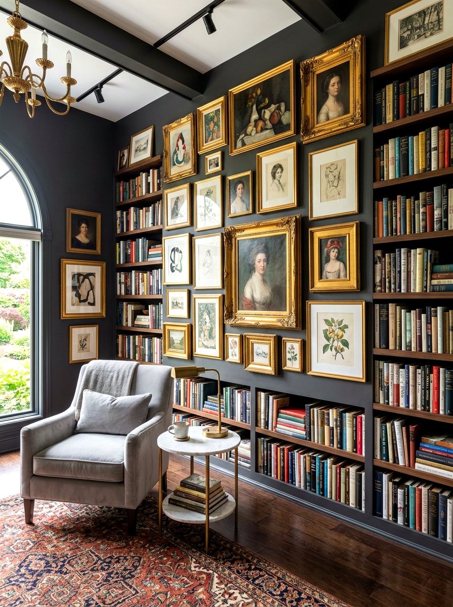 30 Moody Library Living Room Ideas for Cozy Nights and Chic Charm
