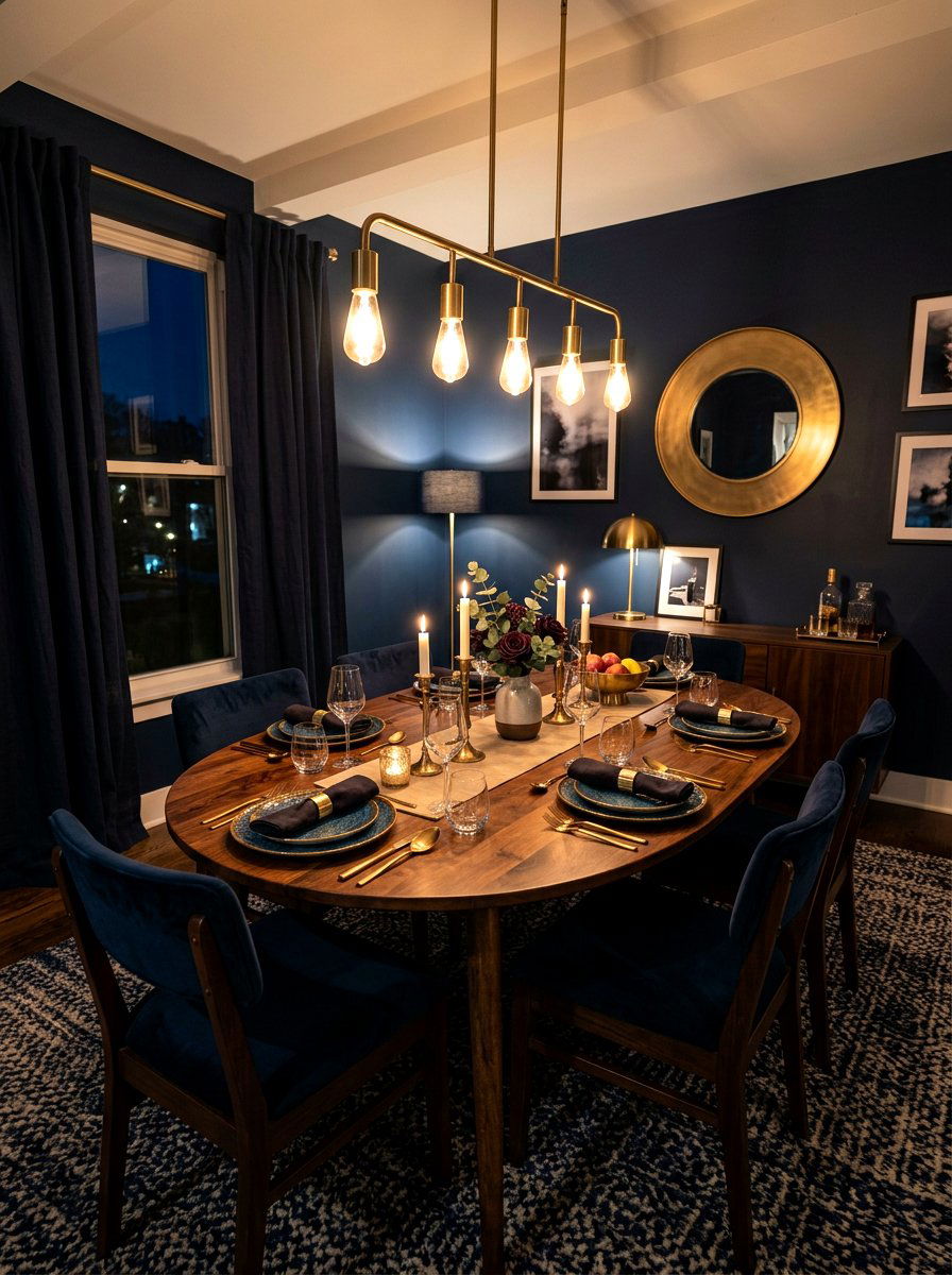 Dark Mango Wood Oval Dining Table - 30 oval dining table ideas