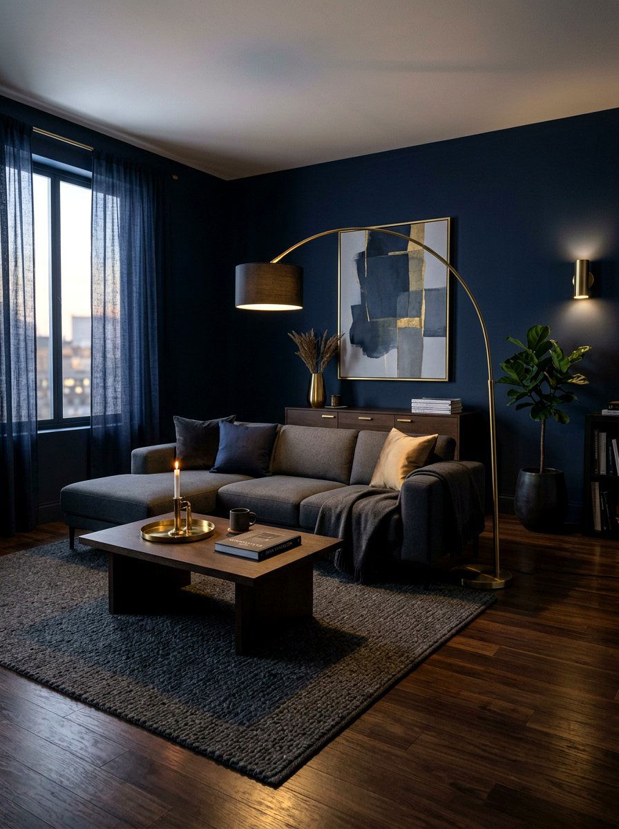 Dark Minimalist Living Room - 30 minimalist living room decor ideas