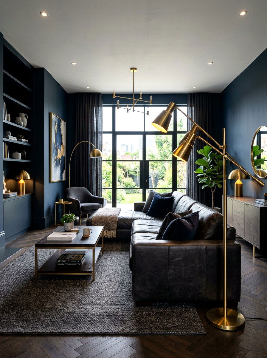 Dark Modern Living Room - 30 modern living room ideas