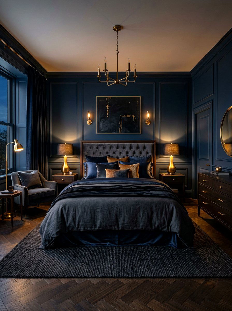 Dark Moody Bedroom - 30 modern bedroom ideas