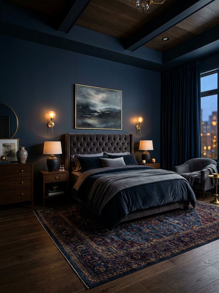 Dark Moody Bedroom - 30 sophisticated bedroom decor ideas
