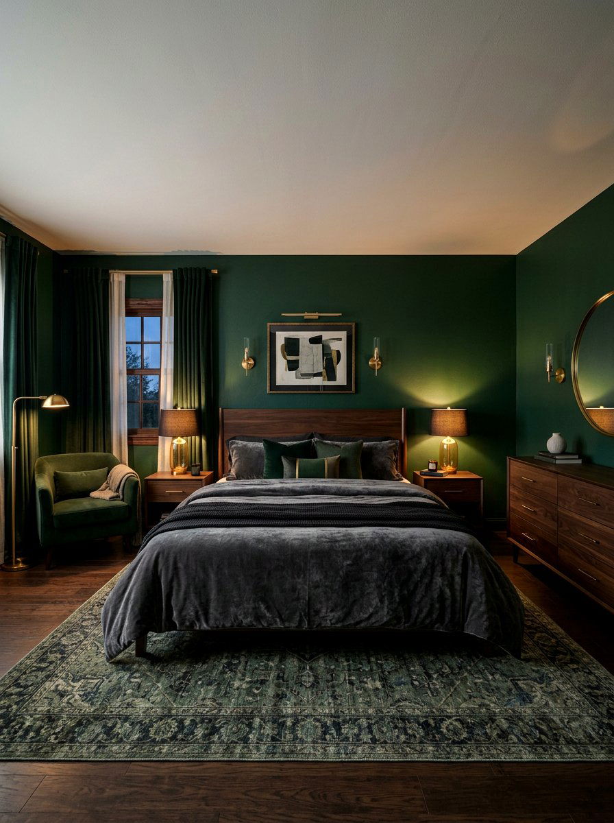 Dark Moody Bedroom - 30 collected bedroom decor ideas