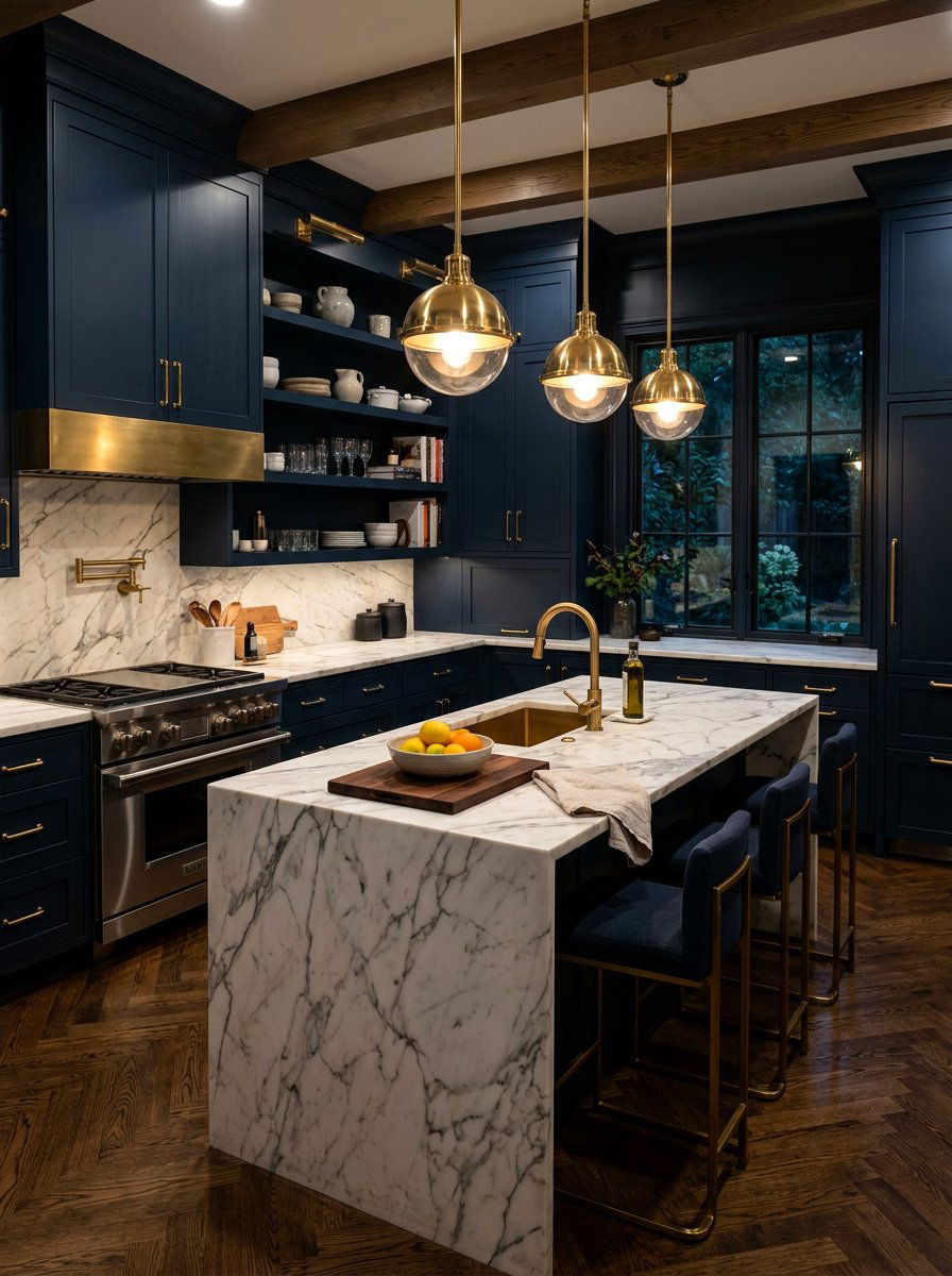 Dark Moody Kitchen - 30 collected kitchen aesthetic ideas