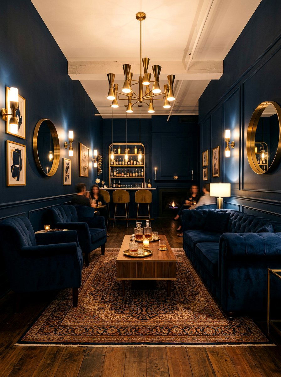 Dark Moody Lounge - 30 unoptimized cozy home ideas