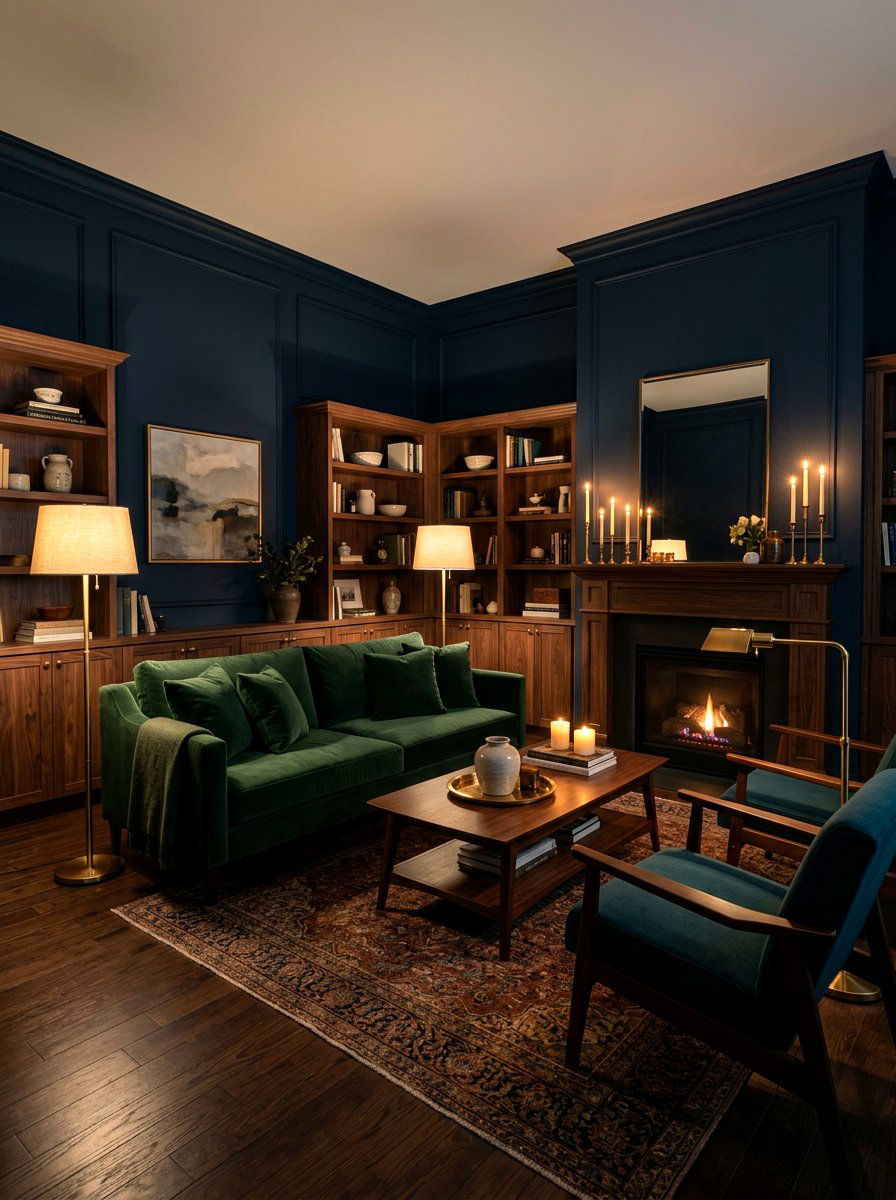 Dark Moody Room - 30 trend forward living room ideas