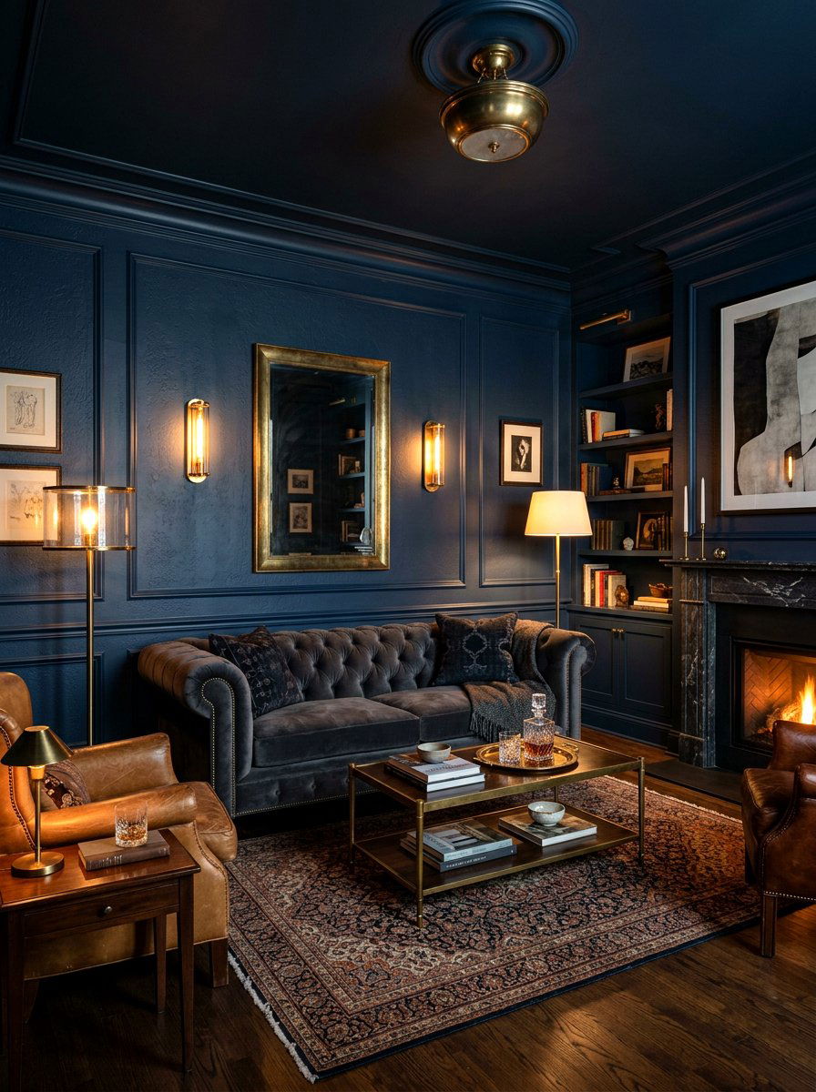 Dark Moody Sitting Room - 30 sitting room ideas