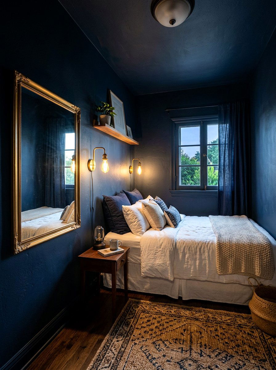 Dark Moody Small Bedroom - 30 moody bedroom ideas