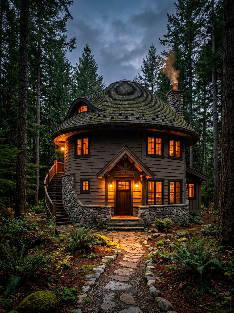 Dark Mushroom Exterior Paint - 30 mushroom exterior paint ideas