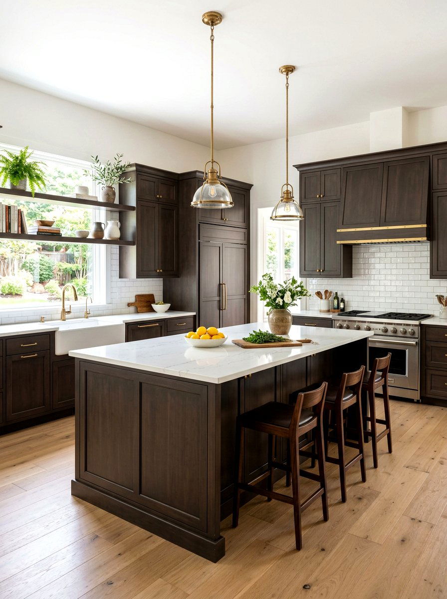 Dark Mushroom Kitchen Cabinets - 30 mushroom cabinet kitchen ideas