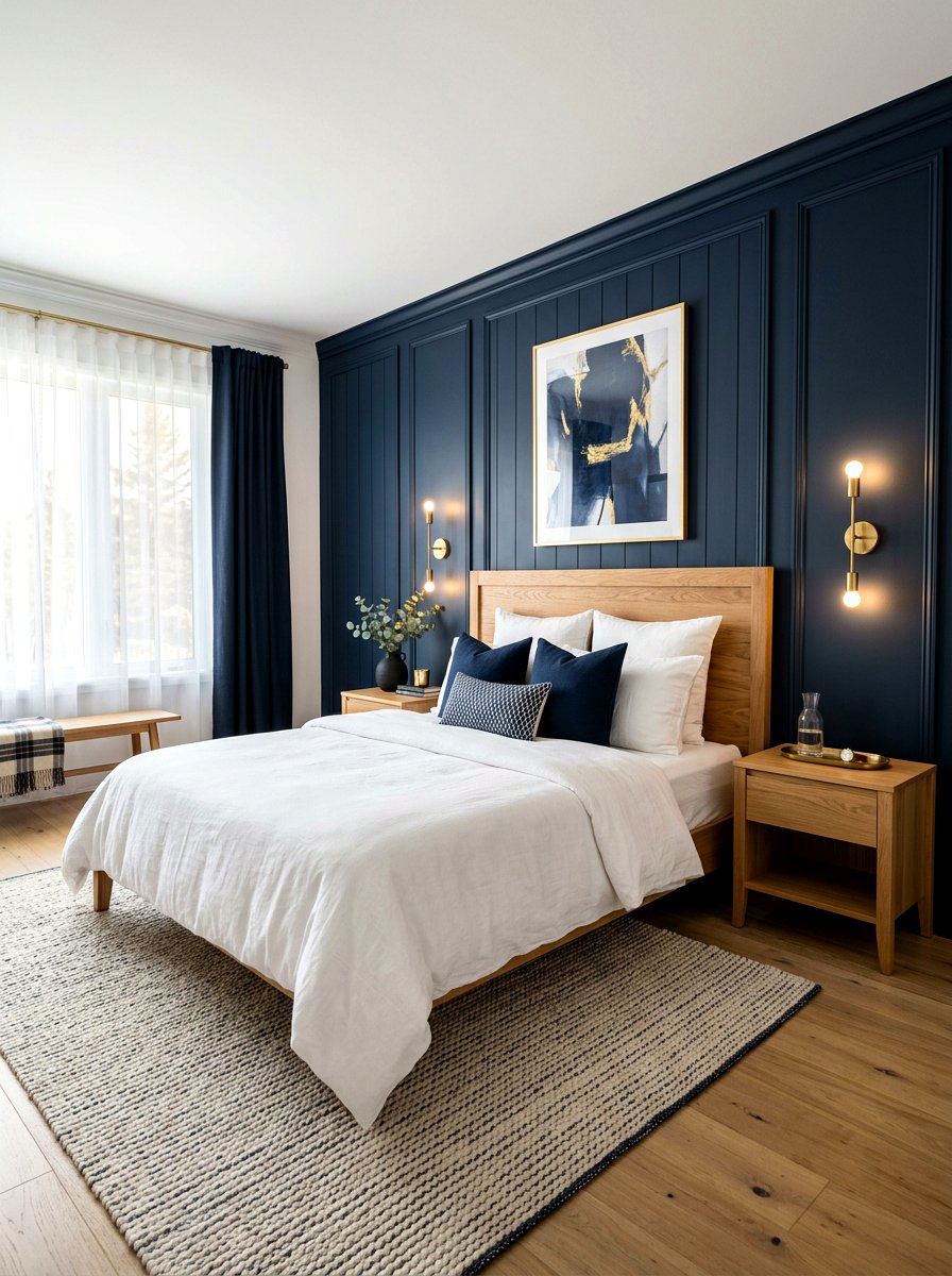 Dark Navy Wall - 30 tween boy bedroom ideas