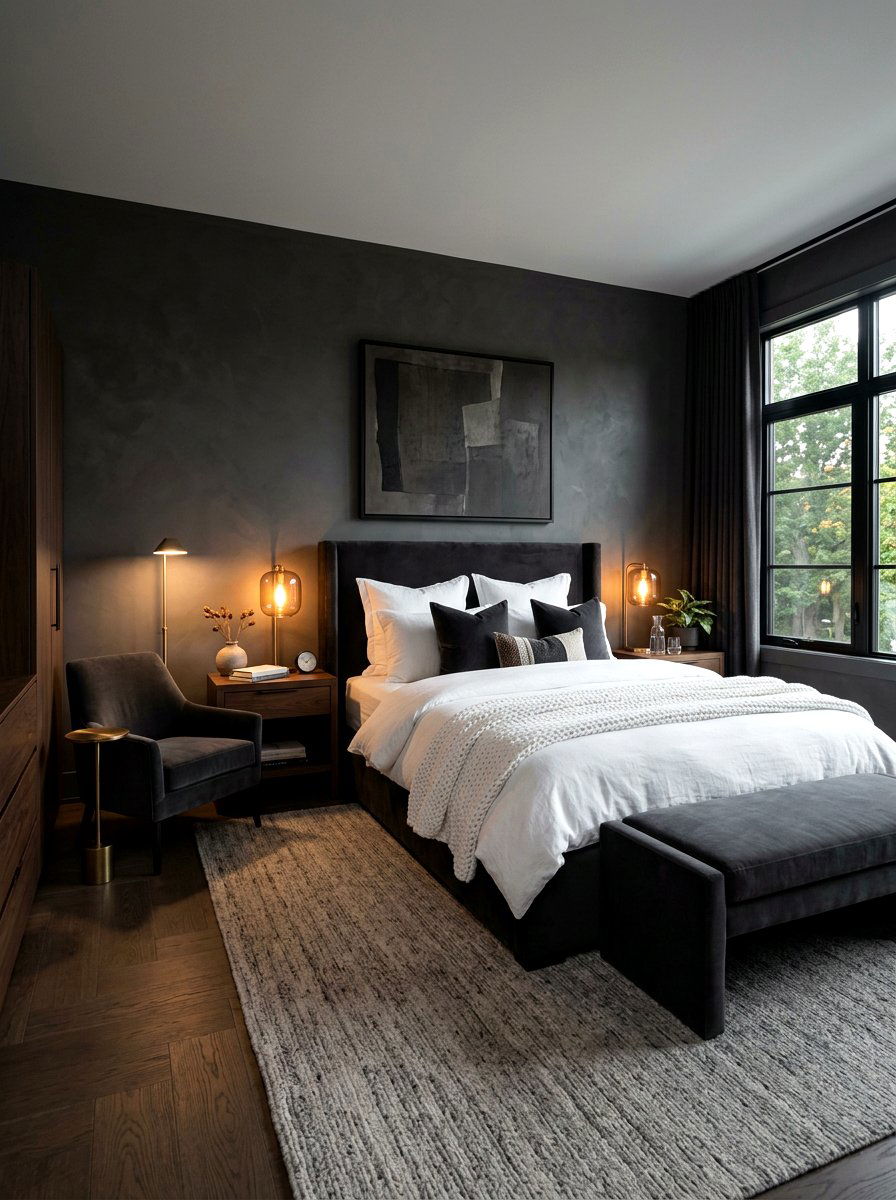 Dark Neutral Bedroom - 30 neutral bedroom ideas