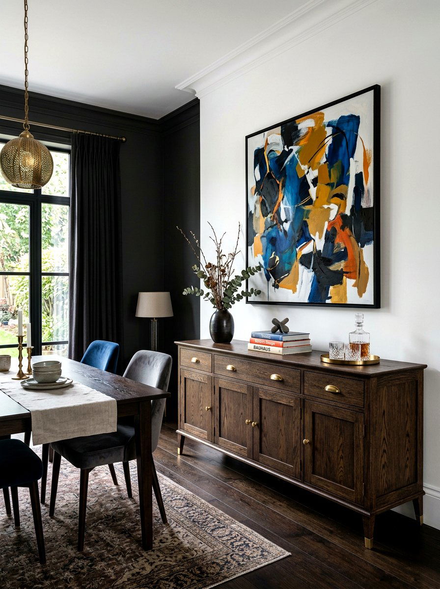 Dark Oak Sideboard - 30 sideboard dining room ideas