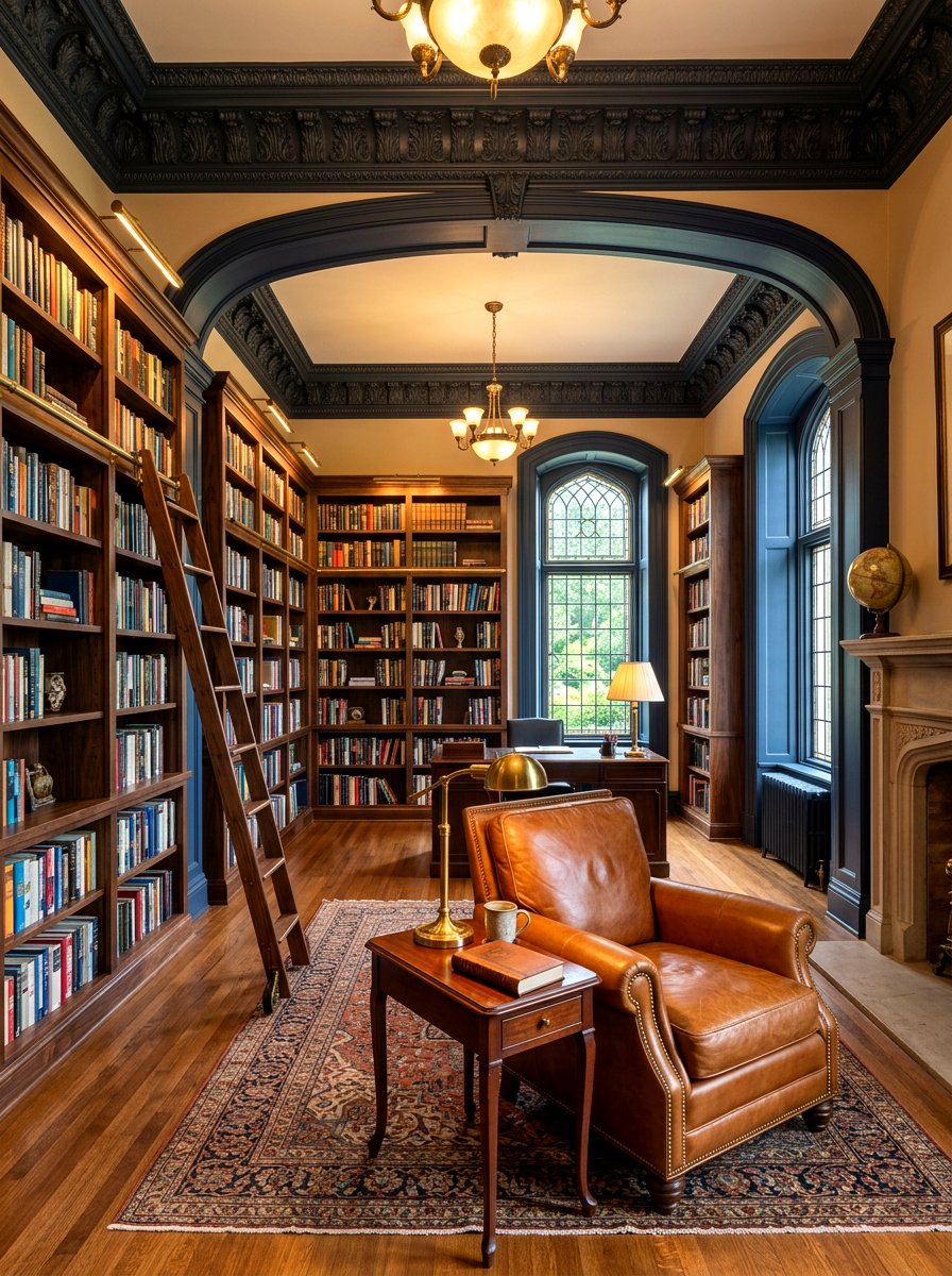 Dark Painted Crown Molding - 30 crown molding ideas