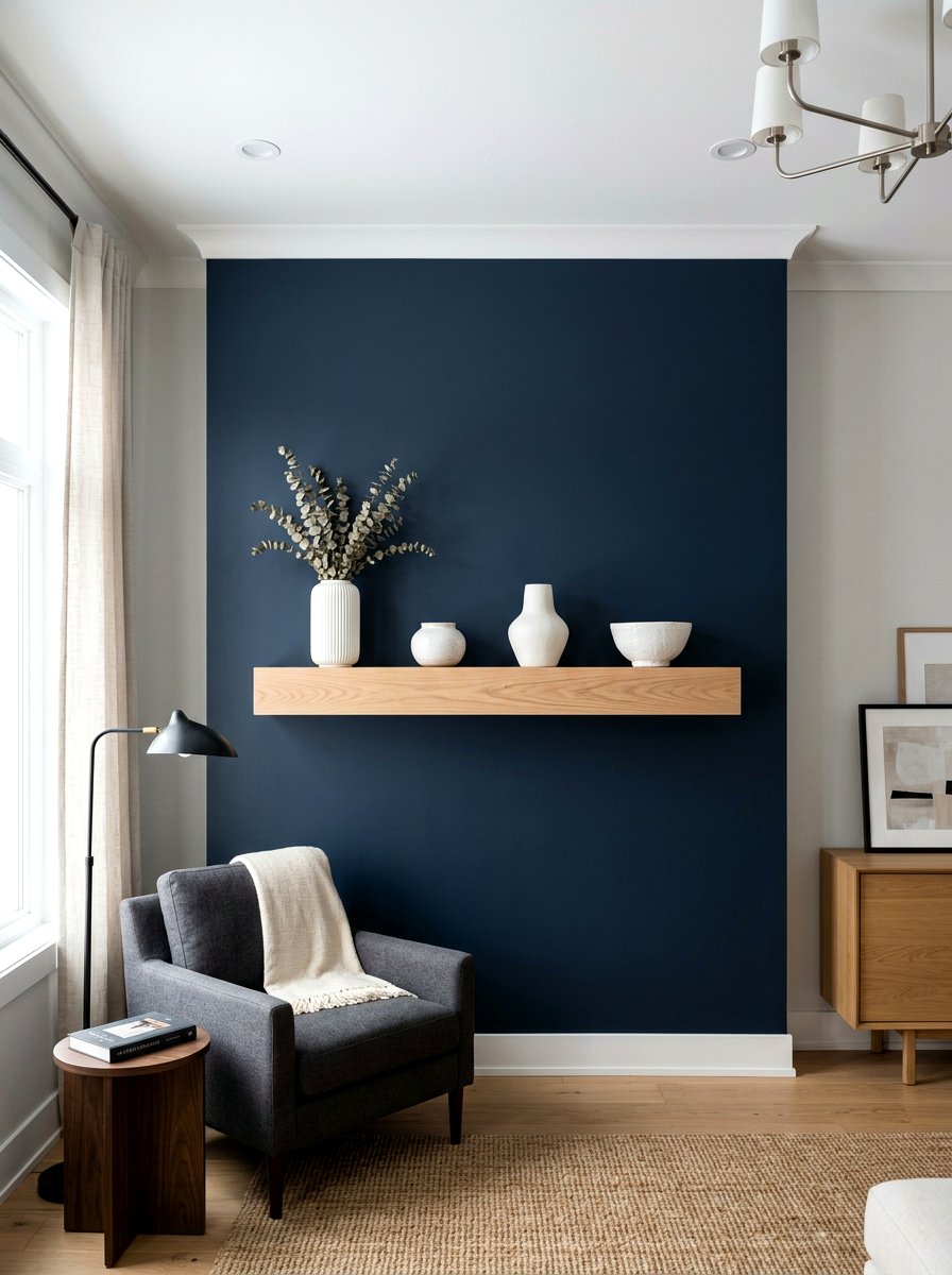 Dark Painted Wall - 30 tv wall ideas