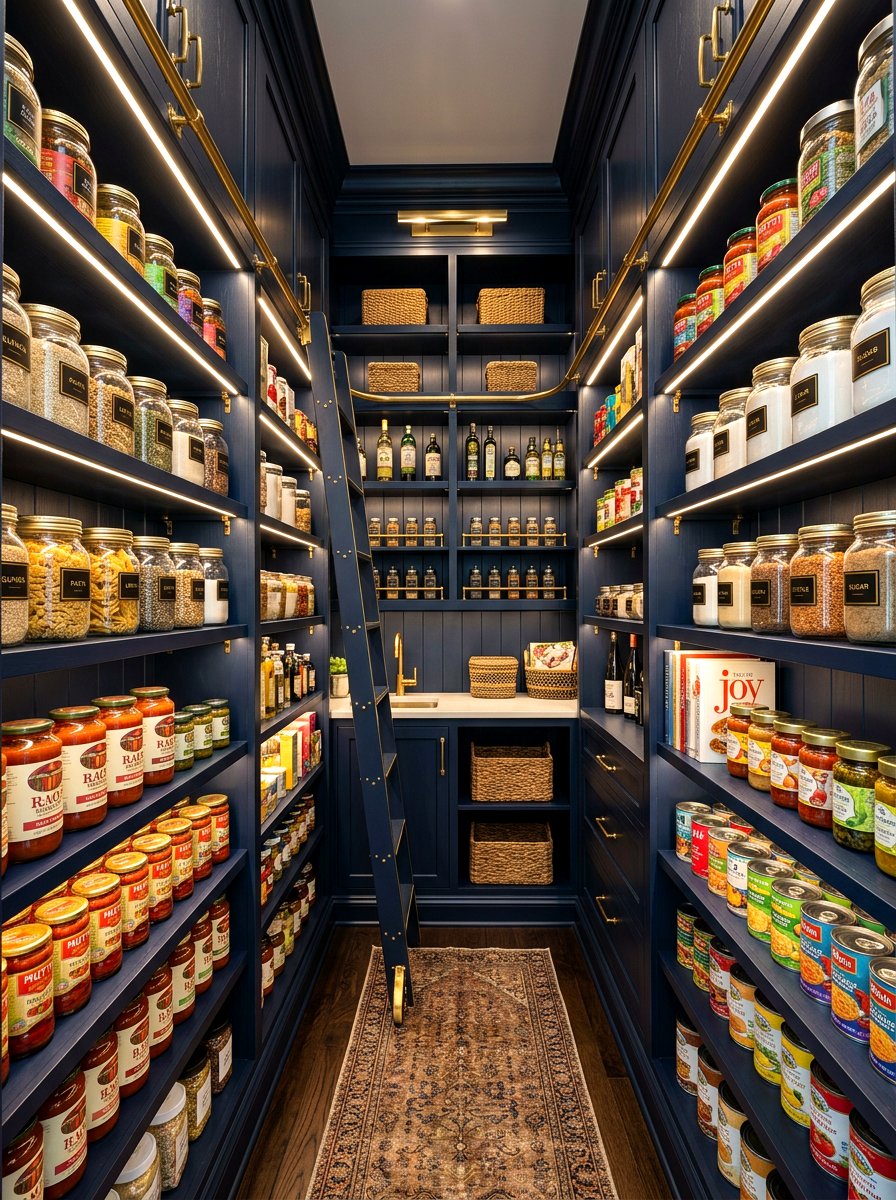 Dark Pantry Shelving - 30 pantry shelving ideas