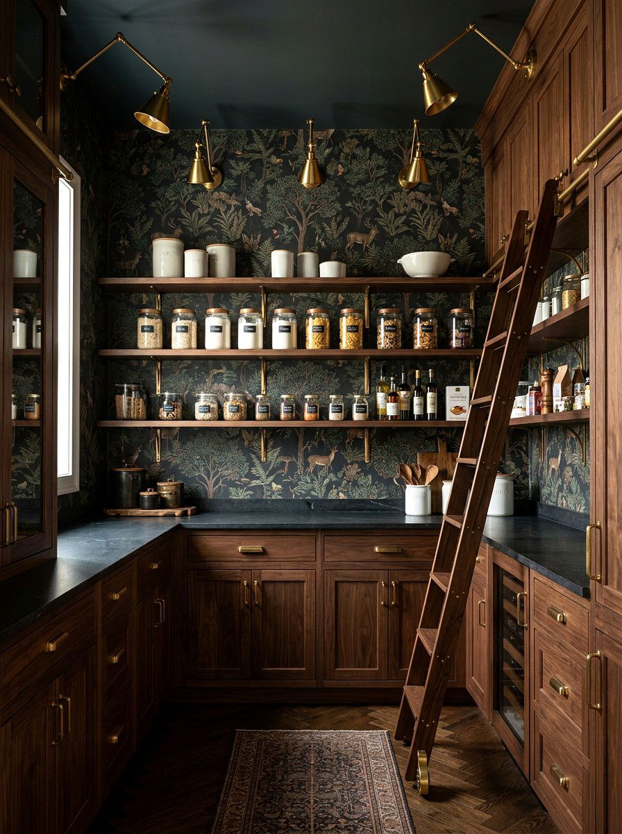 Dark Pantry Wallpaper - 30 pantry wallpaper ideas