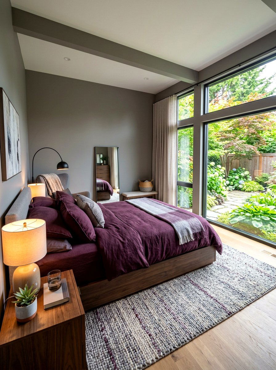 Dark Plum Bedding - 30 plum bedroom ideas