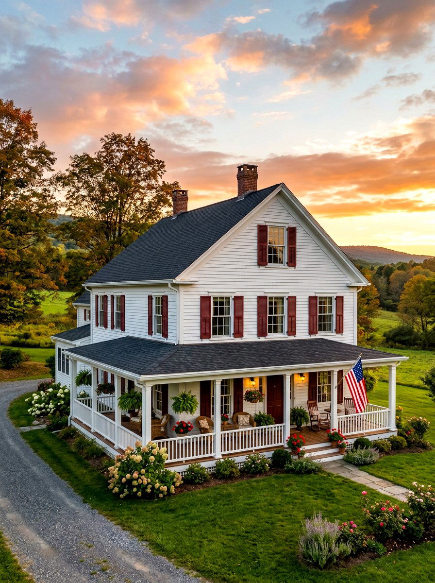 Dark Red Shutters - 30 shutters color ideas