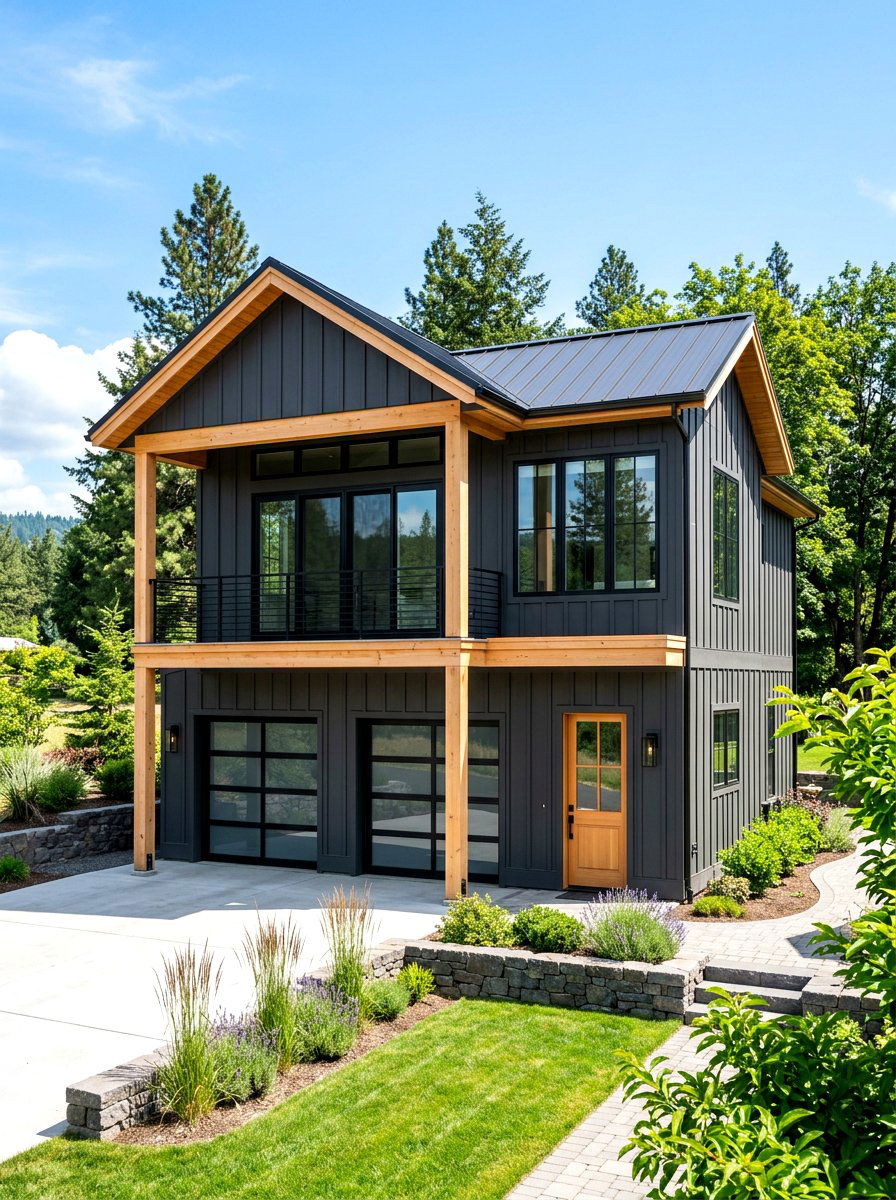 Dark Siding Carriage House Exterior - 30 carriage house ideas