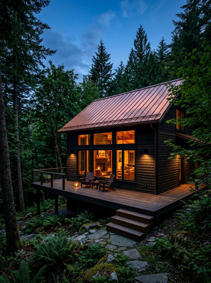 Dark Stained Cedar Siding - 30 cedar siding exterior ideas