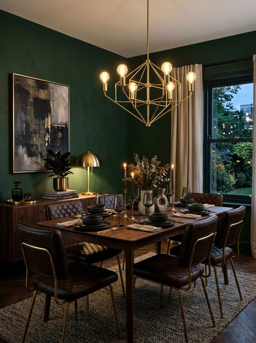 Dark Toned Dining Corner - 30 cozy breakfast corner ideas