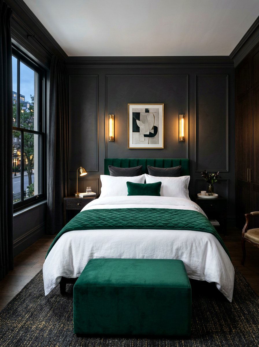 Dark Townhouse Bedroom - 30 townhouse style bedroom ideas