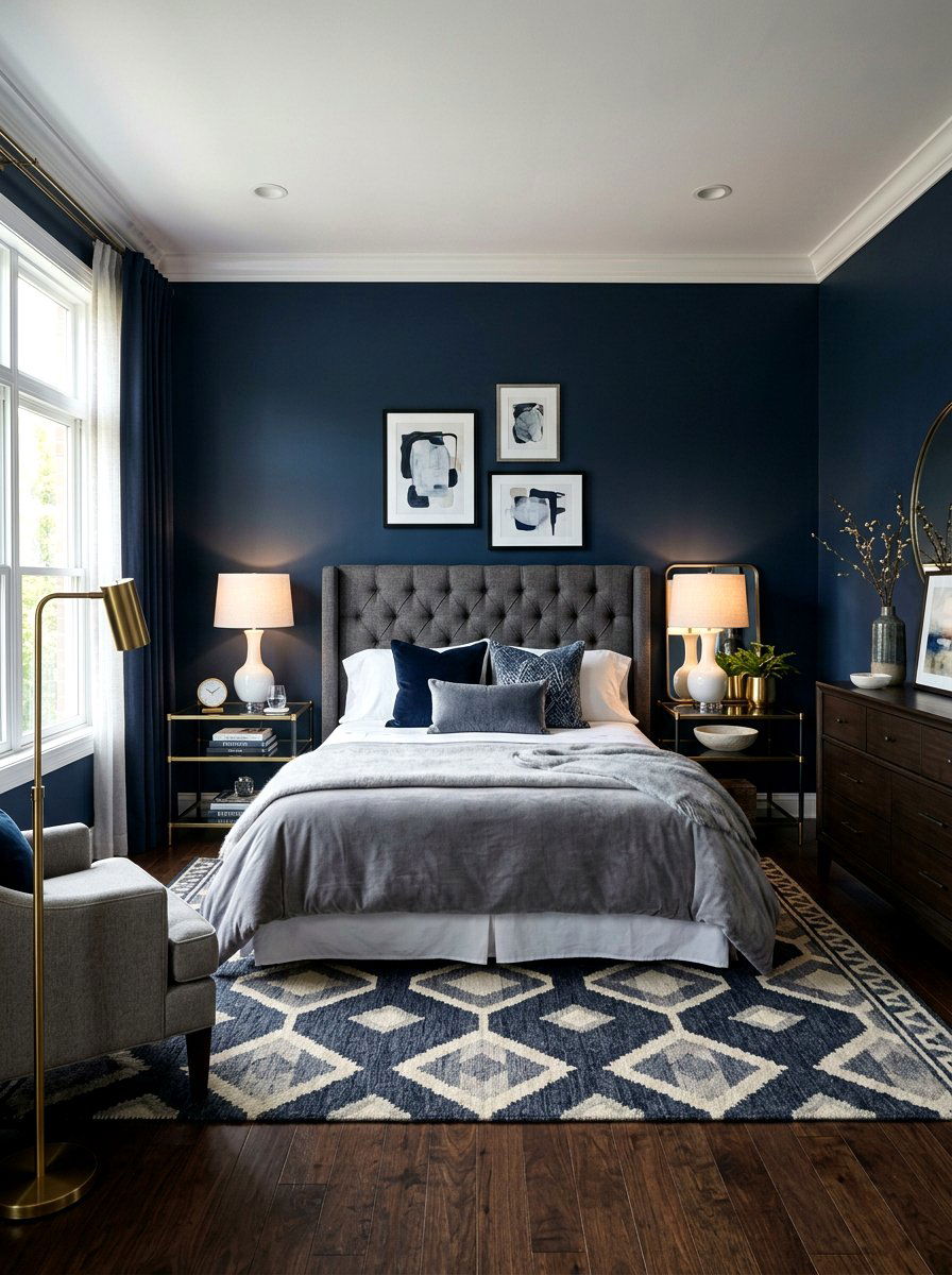 Dark Transitional Bedroom - 30 dark bedroom ideas