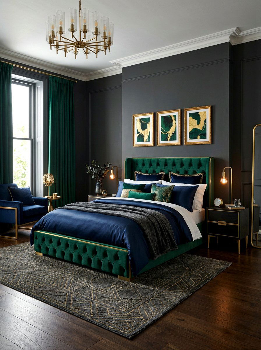 Dark Velvet Bedroom - 30 dark bedroom ideas