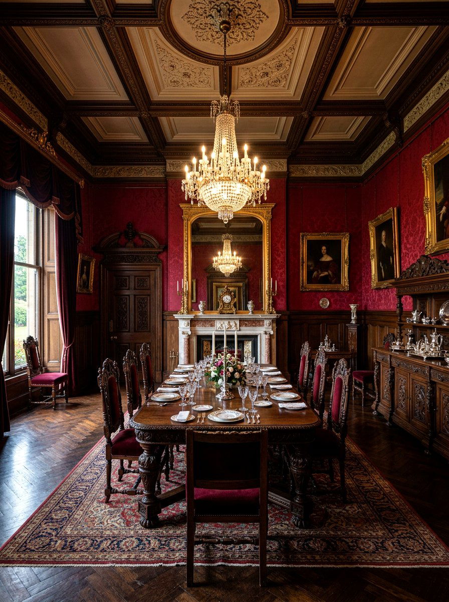 Dark Victorian Dining Room - 30 moody dining room ideas