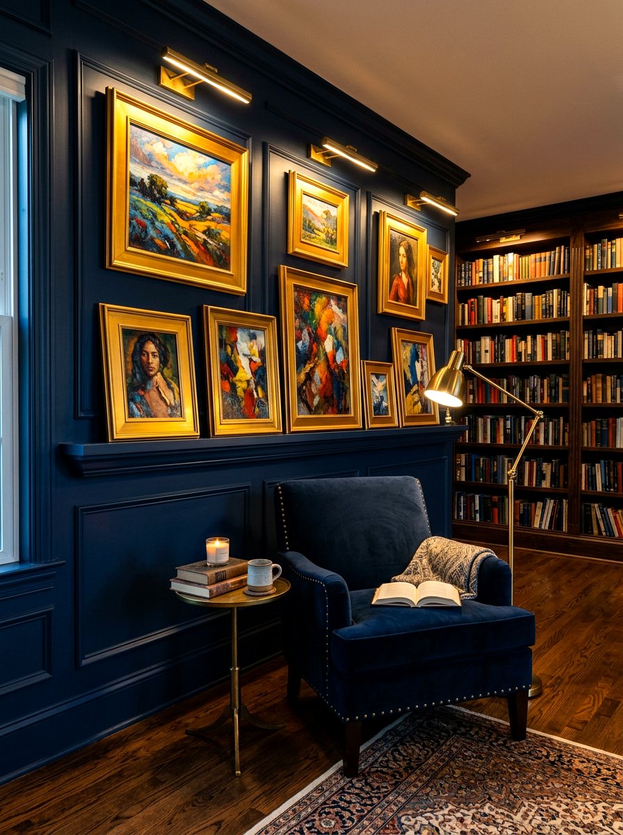 Dark Wall Ledge - 30 gallery ledge wall ideas