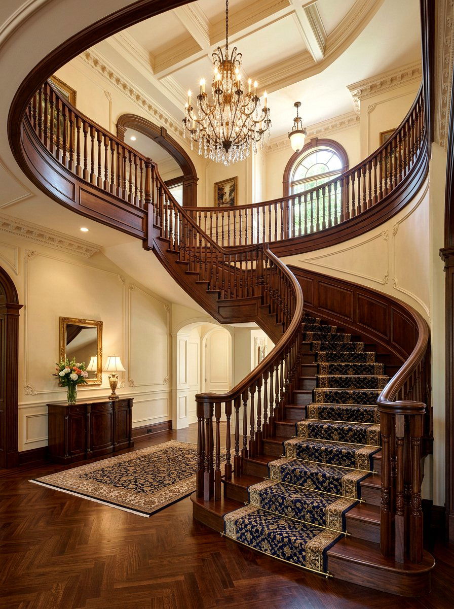Dark Walnut Wood Stain - 30 banister makeover ideas