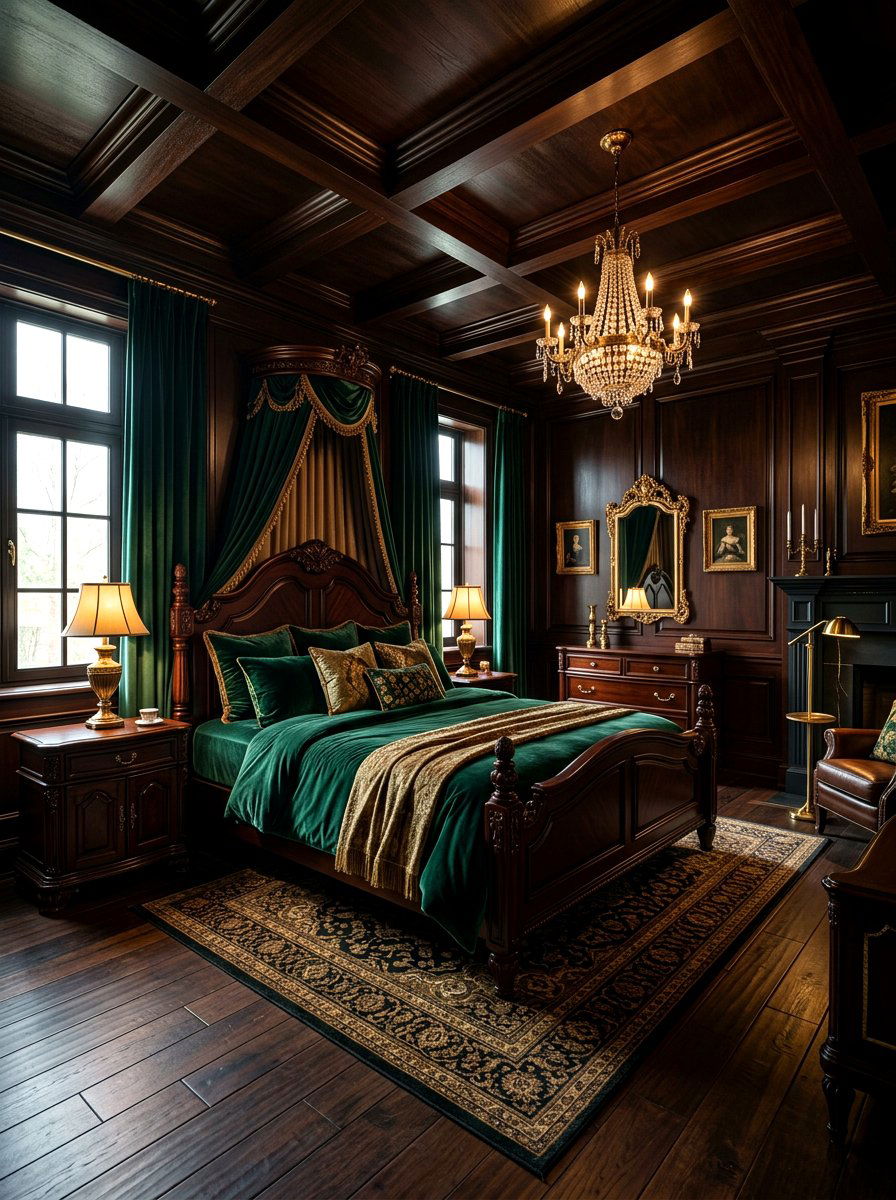 Dark Wood Bedroom - 30 warm wood bedroom ideas