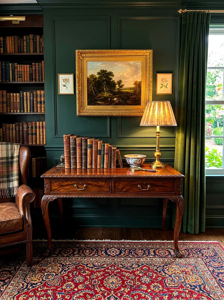 Dark Wood Console - 30 narrow console table ideas
