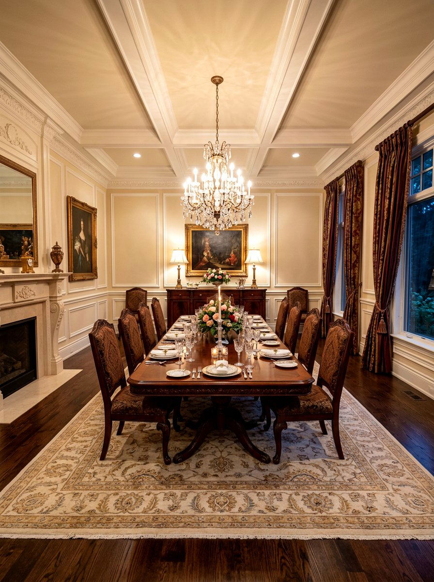 Dark Wood Dining Room - 30 viral dining room ideas