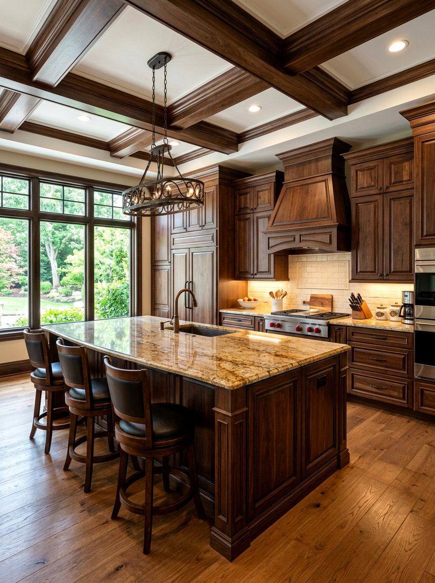 Dark Wood Kitchen - 30 traditional kitchen ideas