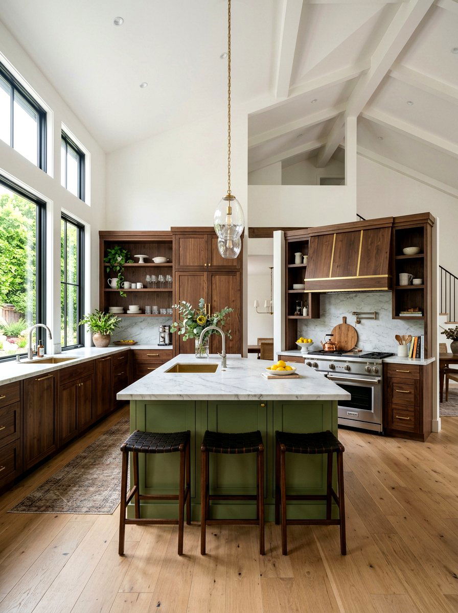 Dark Wood Matcha Kitchen - 30 matcha kitchen ideas