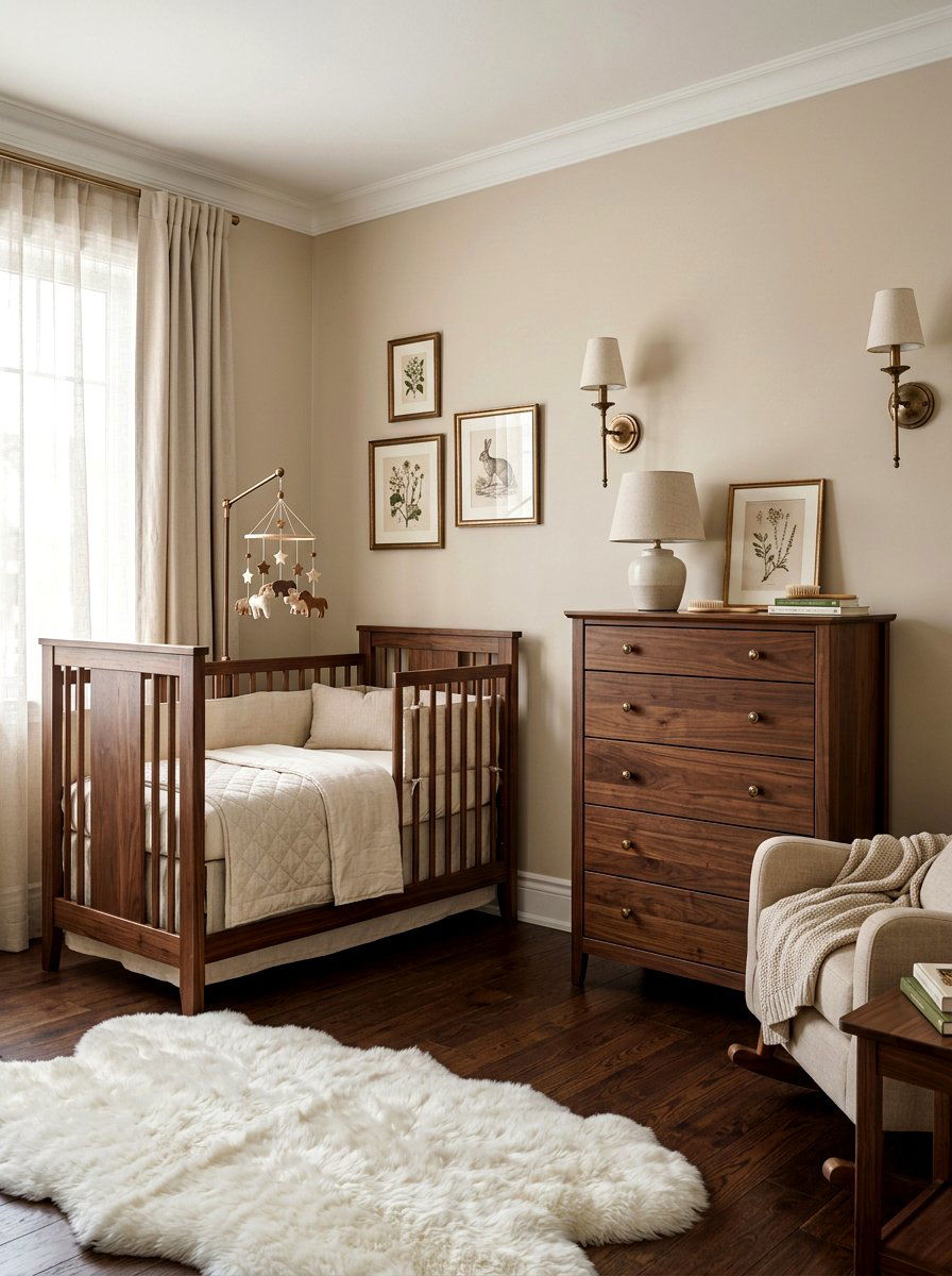 Dark Wood Mocha Nursery - 30 mocha nursery ideas
