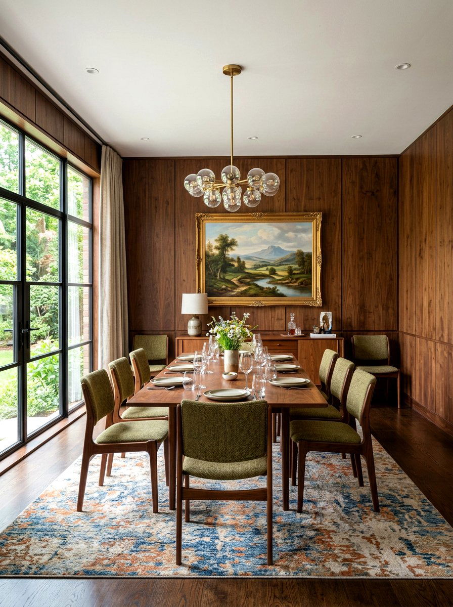 Dark Wood Paneling Dining Room - 30 moody dining room ideas