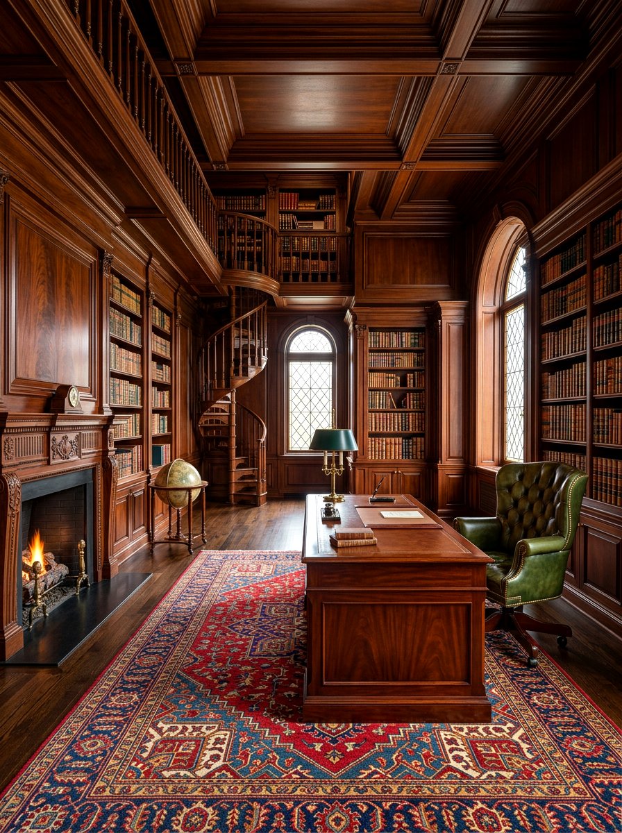 Dark Wood Paneling Library - 30 moody home library ideas