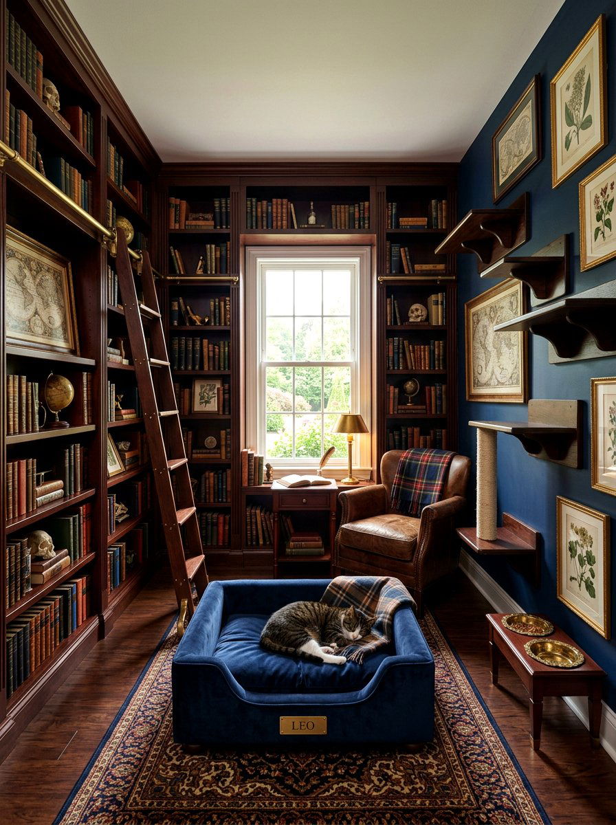 Dark academia cat room - 30 cat room aesthetic ideas