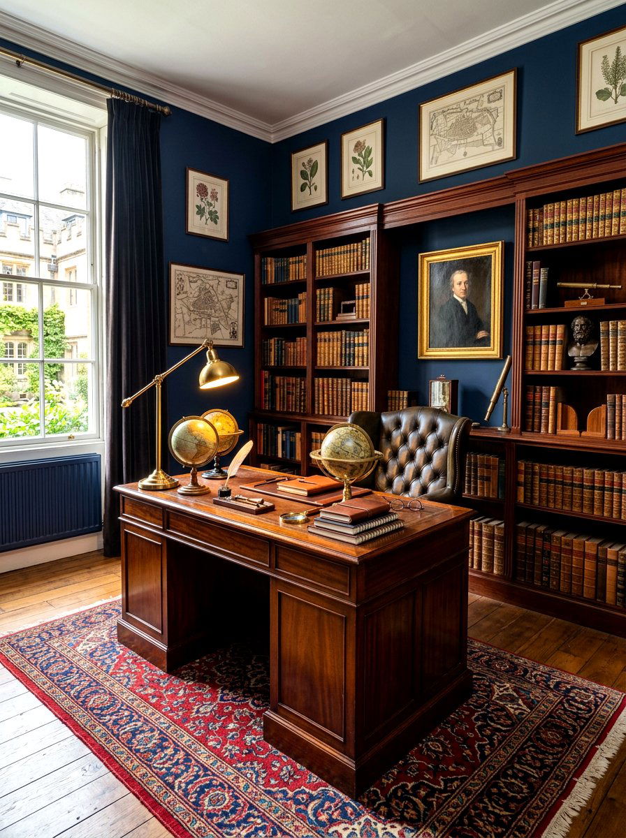 Dark academia editorial study - 30 editorial office ideas