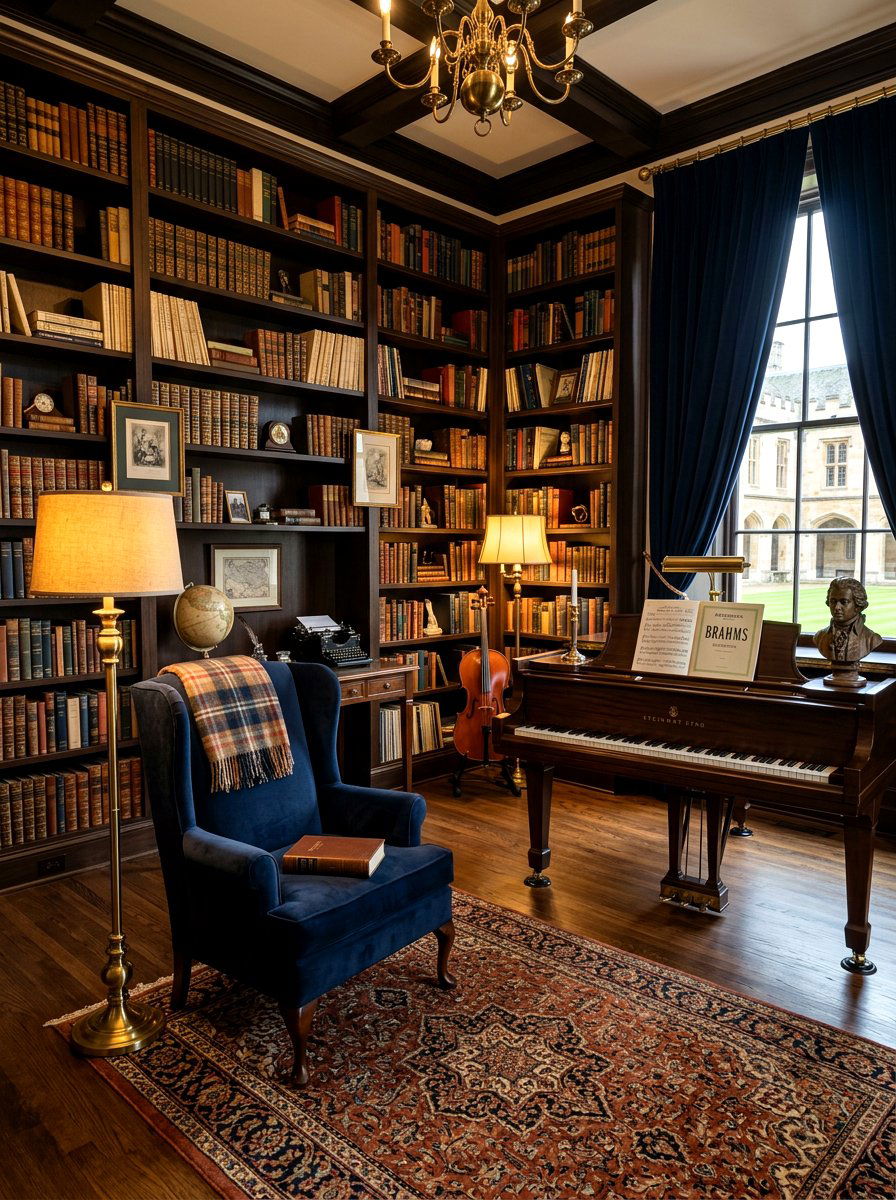 Dark academia music room - 30 record listening room ideas