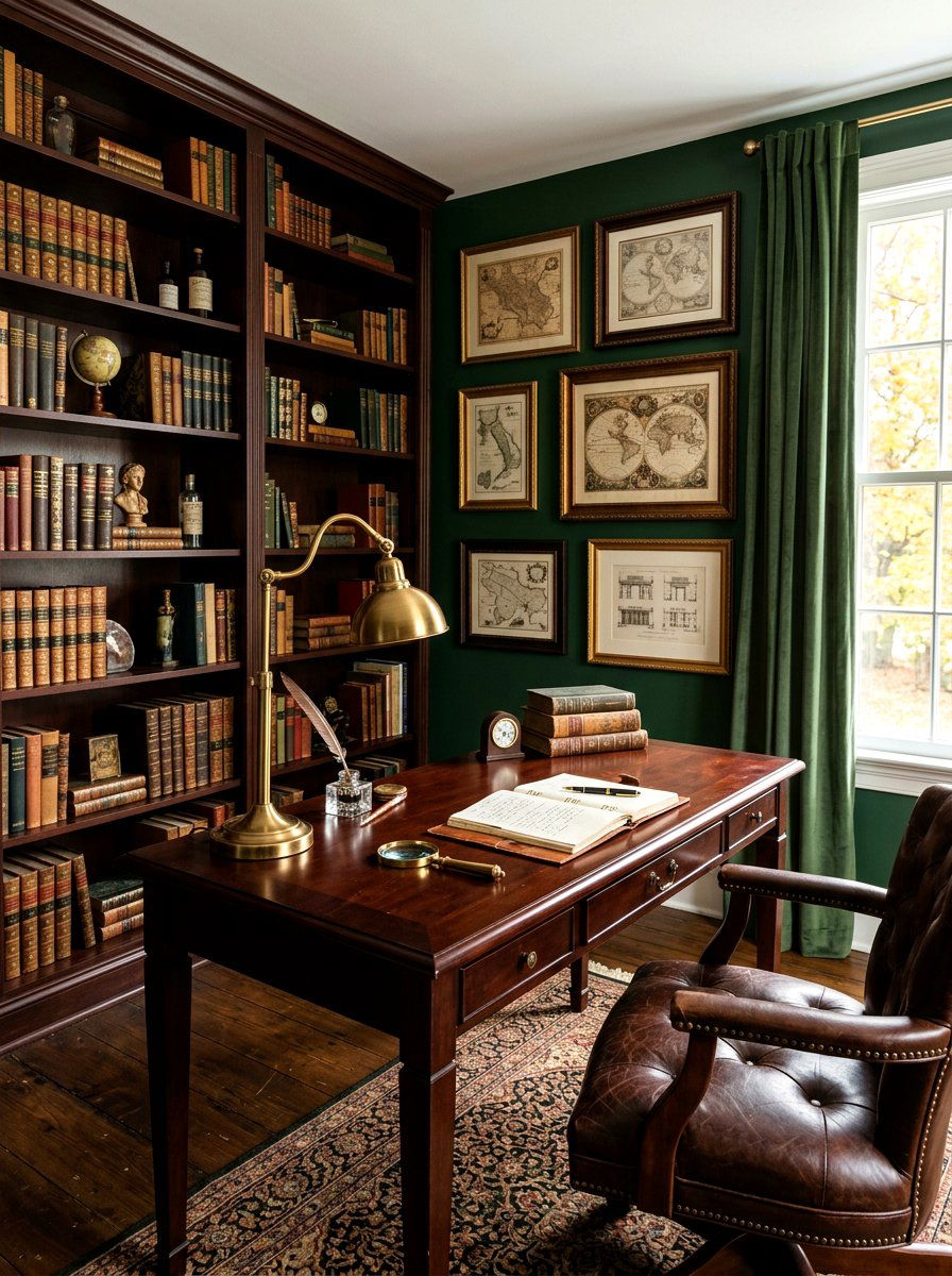 Dark academia study space - 30 book lover teen room ideas