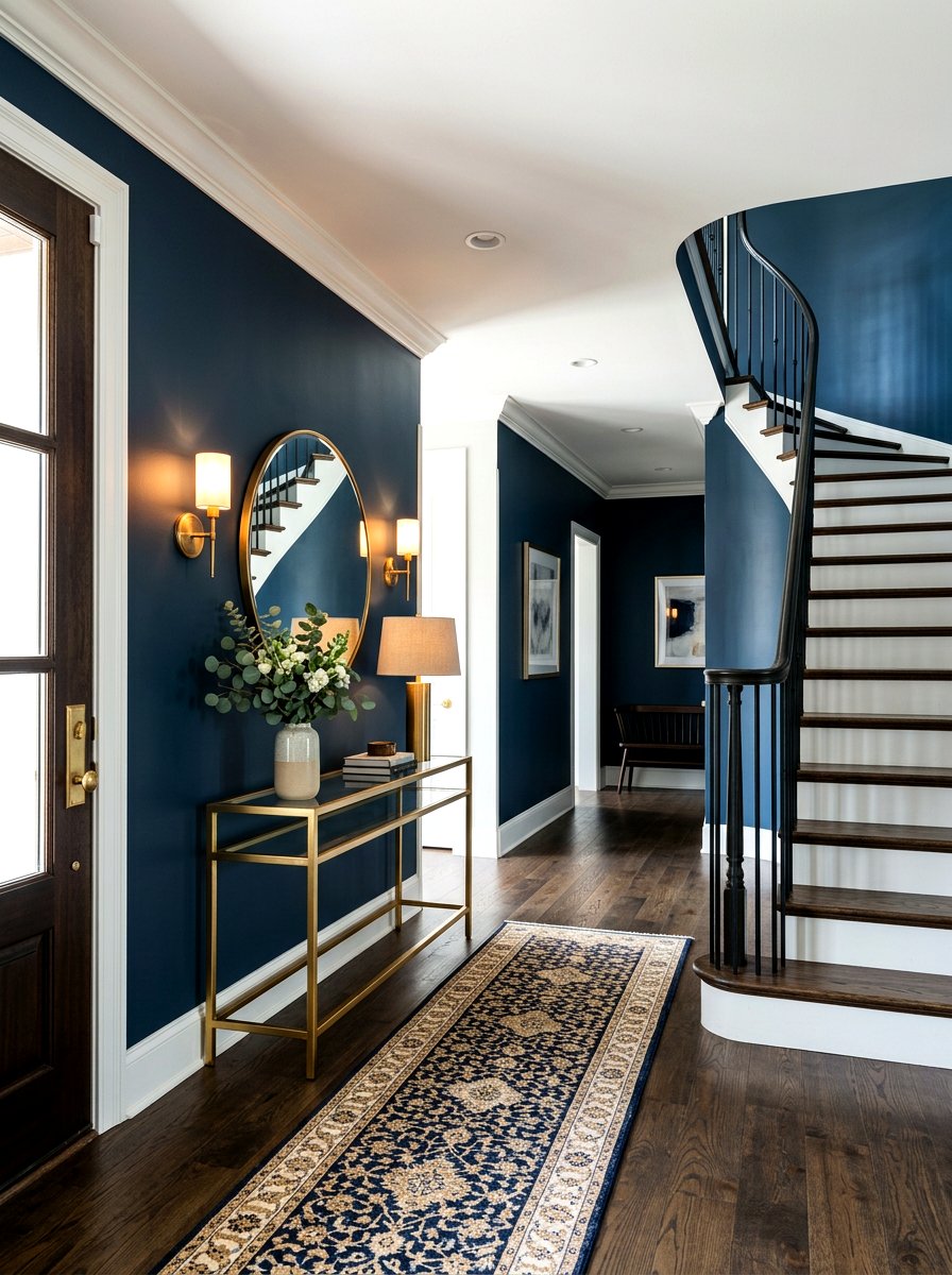 Dark foyer paint colors - 30 welcoming foyer ideas