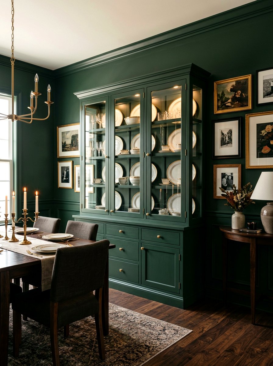 Dark green china cabinet - 30 collected china cabinet ideas