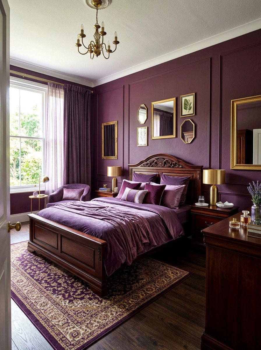 Dark lavender bedroom - 30 lavender bedroom ideas