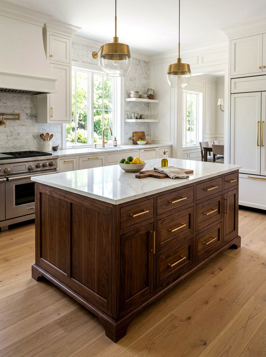Dark walnut dresser kitchen island - 30 dresser as kitchen island ideas