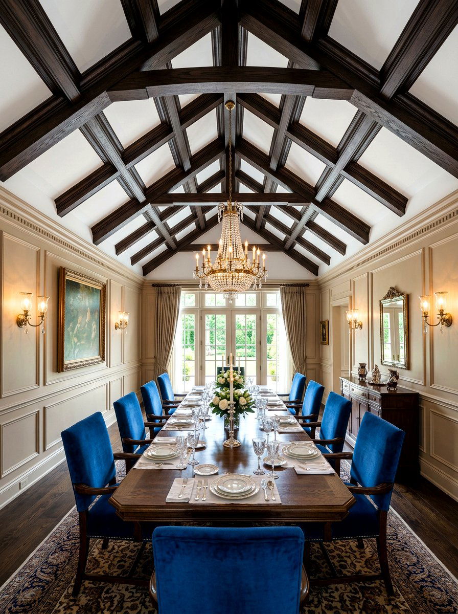 Dark wood beam vaulted ceiling - 30 vaulted ceiling ideas